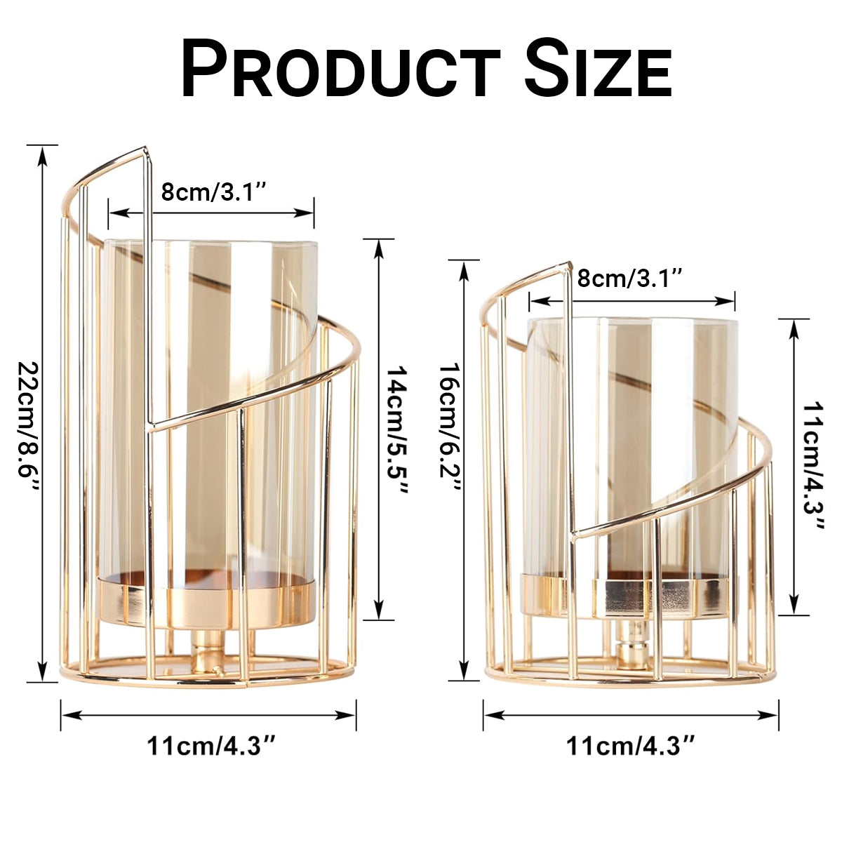 Wrought Iron Candle Holder Romantic Candlestick Ornament Dinner Table Decor Prop - S 3