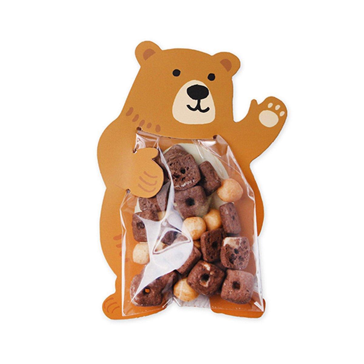 100pcs Cute 3D Cartoon Animal Candy Bags for Party Favors Birthday Gift Wrapping - Koalas 6
