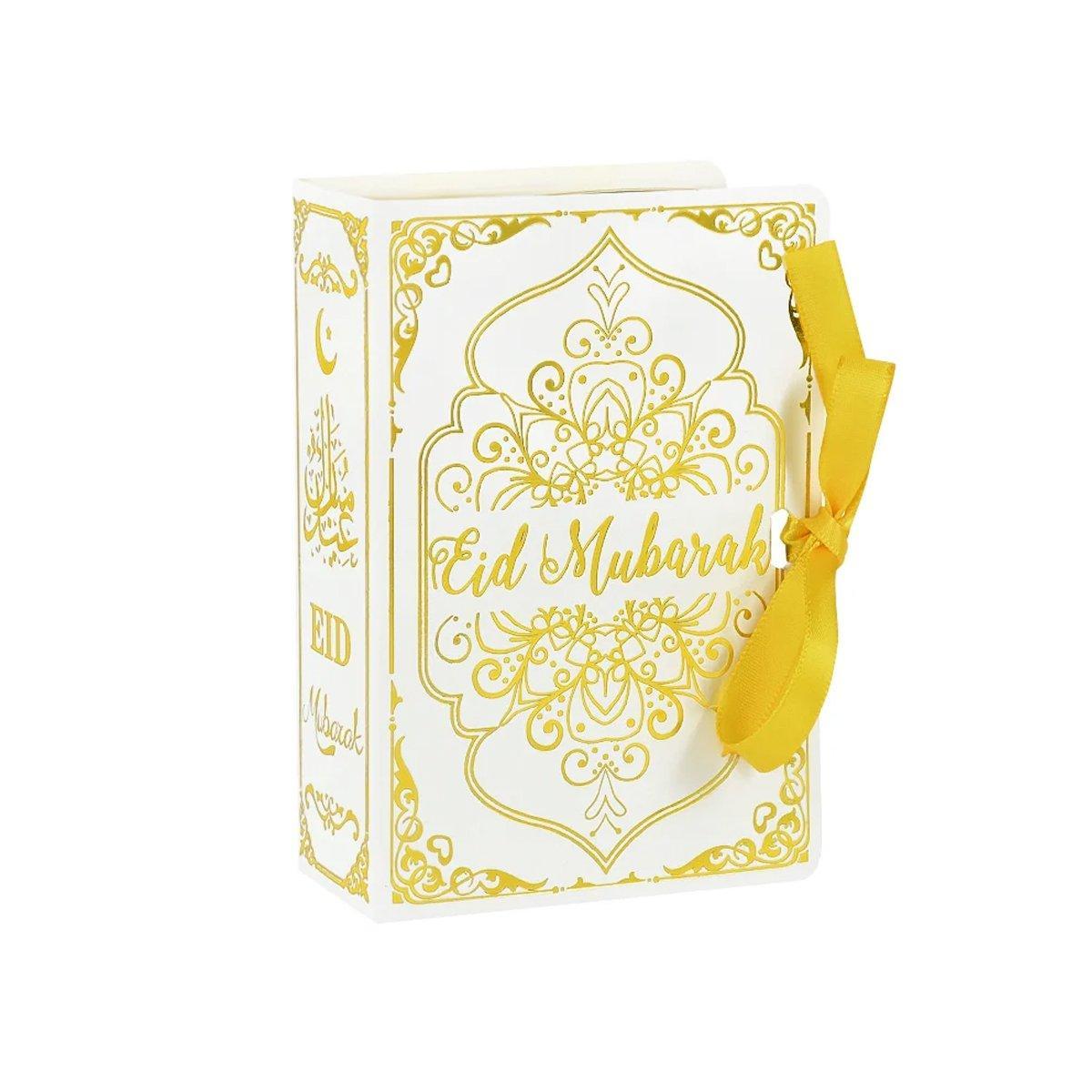 50PCS Moon Stars Wedding Candy Box Gift Box Holiday Party Decorations Favour - White 6
