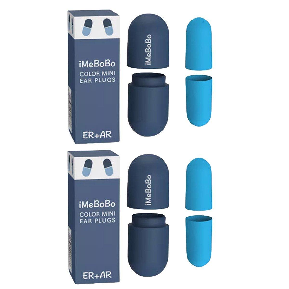 1/2/4 Pairs Soundproof Capsule Earplugs Noise Reduction Ear Plugs for Sleeping - 1pair-Blue 12