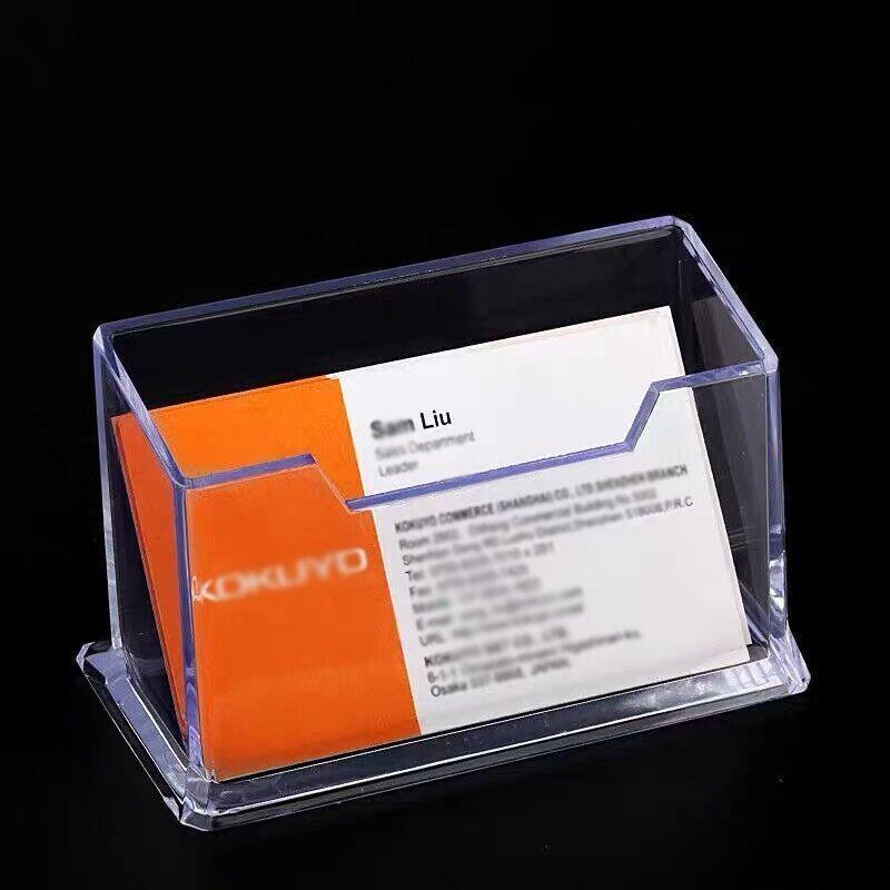 10 X Clear PMMA Business Card Holders for Desktop Display - 10PCS 4