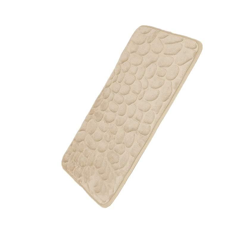 40x60cm Non-Slip Memory Foam Bath Mat Super Absorbent Floor Rug for Bathroom Use - Khaki 8