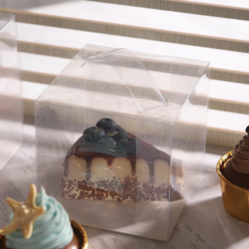30x Transparent Disposable Cake Boxes with Handles Premium Quality Packagin - 30pcs-5inch-15*15*13cm 4