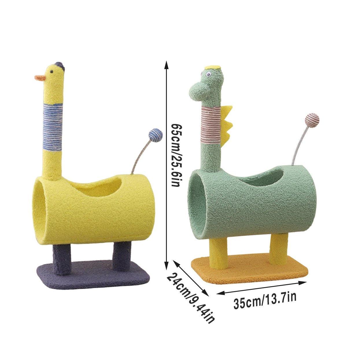 Climbing Frame Cat Scratching Post Jumping Platform Pet Toys for Cats and Kitten - Yellow 3