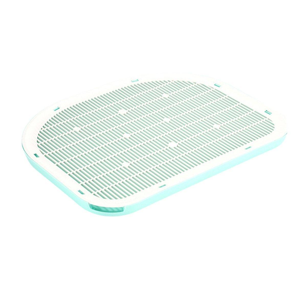 Anti Spill Cat Litter Mat Double Layer Pet Toilet Mat for Litter Box - Blue 9