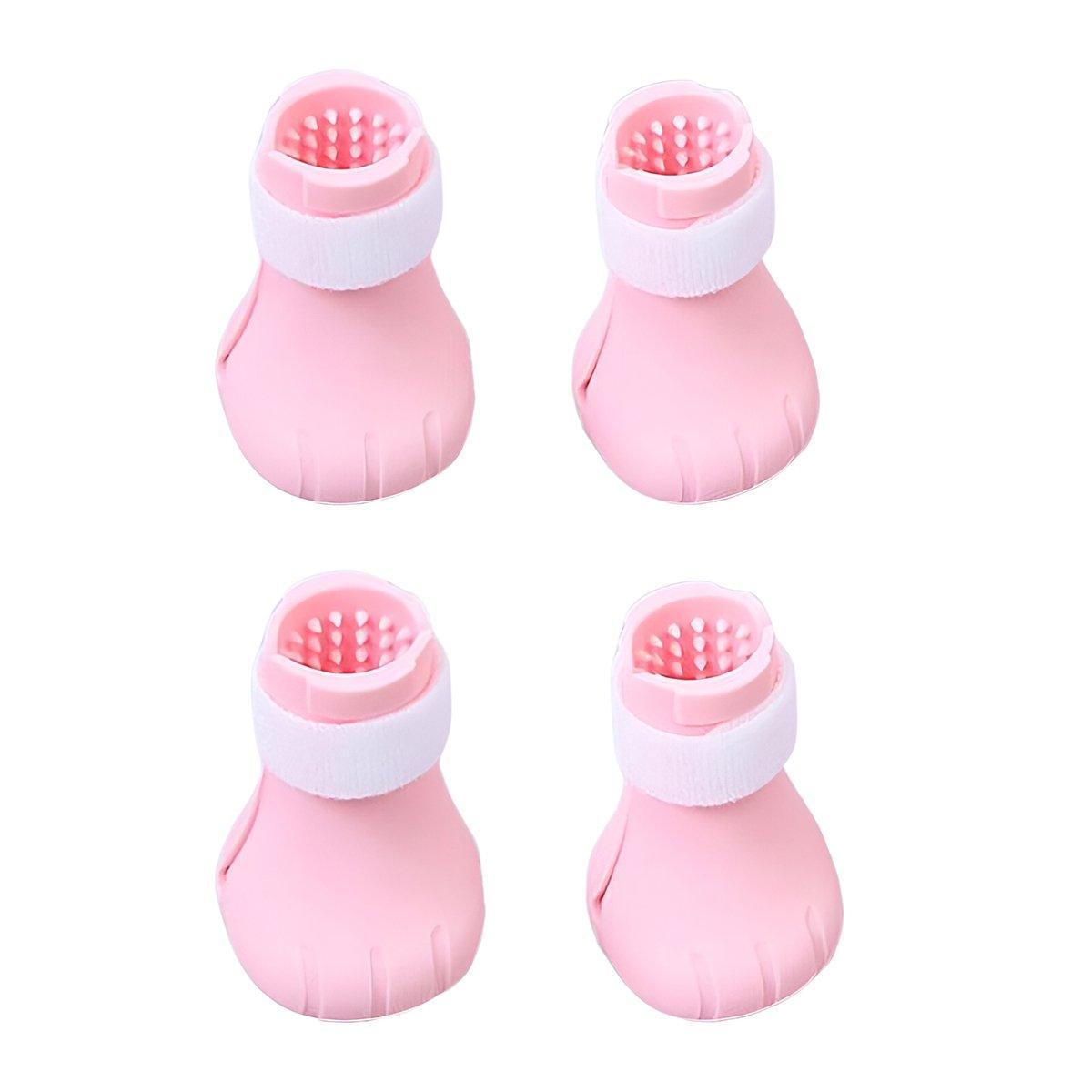 4pcs Cat Bathing Grooming Anti-Scratch Silicone Pet Socks for Bathing Feeding - Green 7