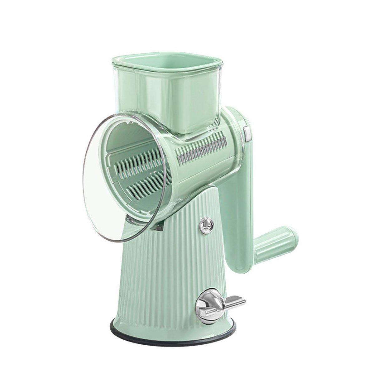 Multifunctional Vegetable Cutter Drum Slicer Kitchen Hand Cranked Grater Tool - White 6