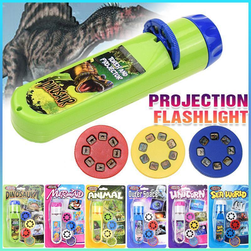 Torch Projector Educational Toy Gift for Ages 3 to 12 with Slide Show Feature - Unicorn