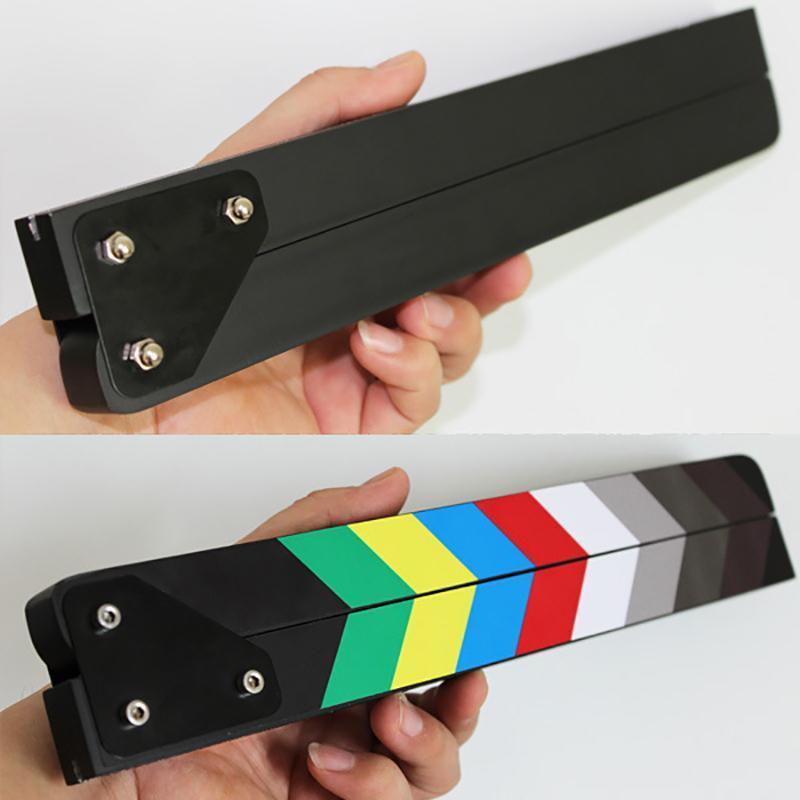 Acrylic Clapboard Dry Erase Director Film Movie Action Clapper Clap Board Slate 4