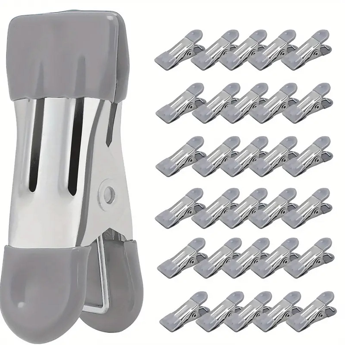 30pcs Multi Functional Stainless Steel Clothes Drying Clips Windproof Clips