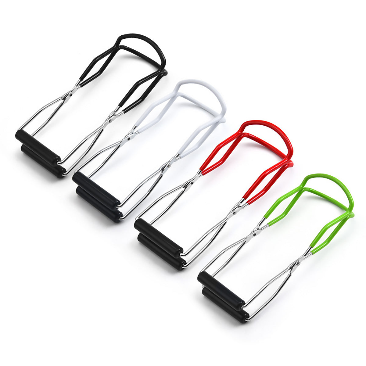 Stainless Steel Canning Jar Lifter Anti-Slip Lifting Tongs Gripper Anti-scalding - Red