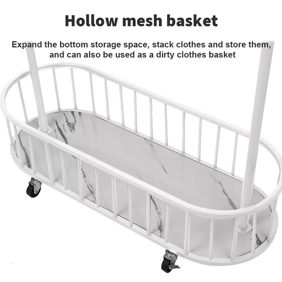 Clothes Hanger Stand Model Floor Standing Room Rack Movable Coat Rack Organizer 5