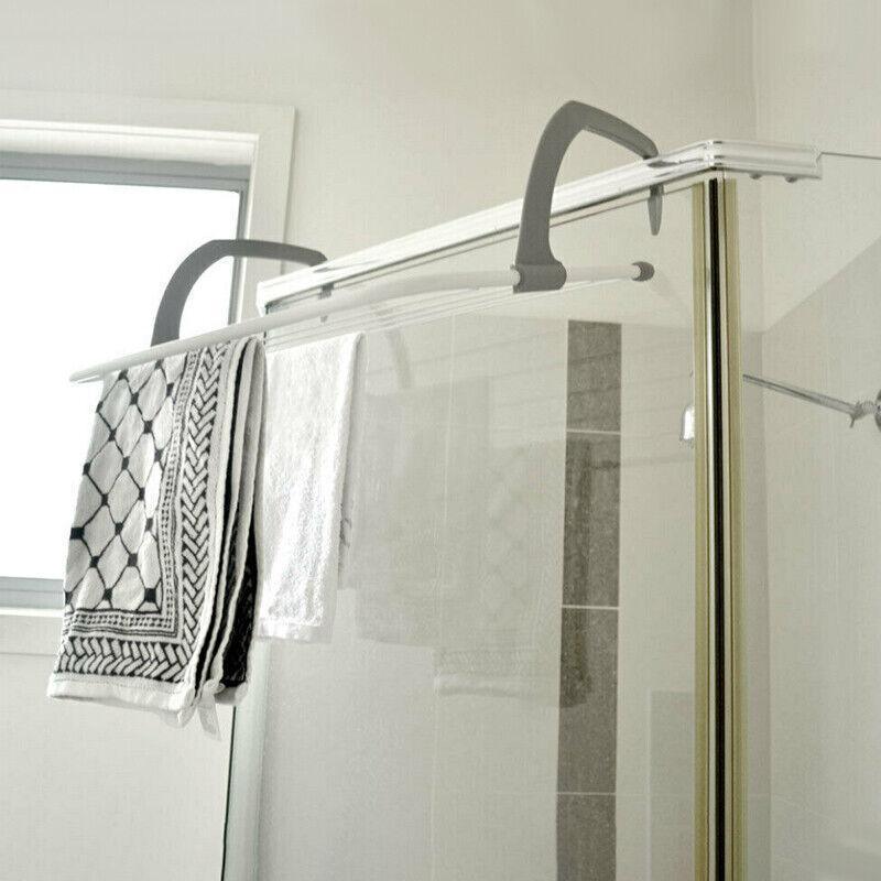 6 Rails Hanging Laundry Drying Rack Over Door Clothes Airer Stand 5