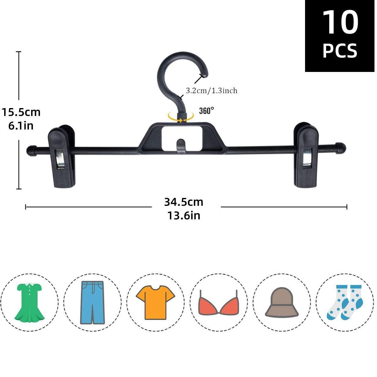 Seamless Household Retractable Pants Rack Buckle Clothes Clip Inner Hanger - Purple 3