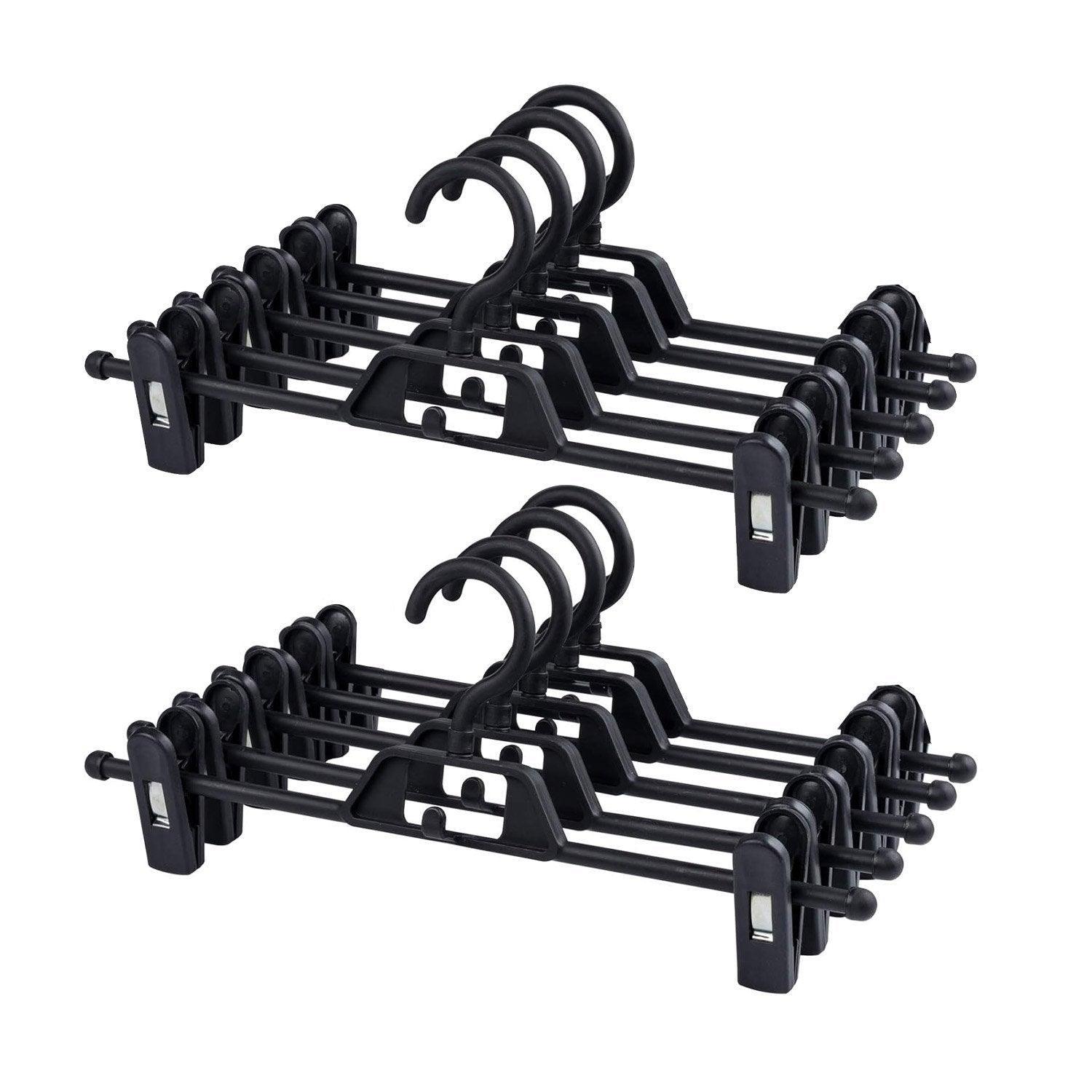 Seamless Household Retractable Pants Rack Buckle Clothes Clip Inner Hanger - Purple 11