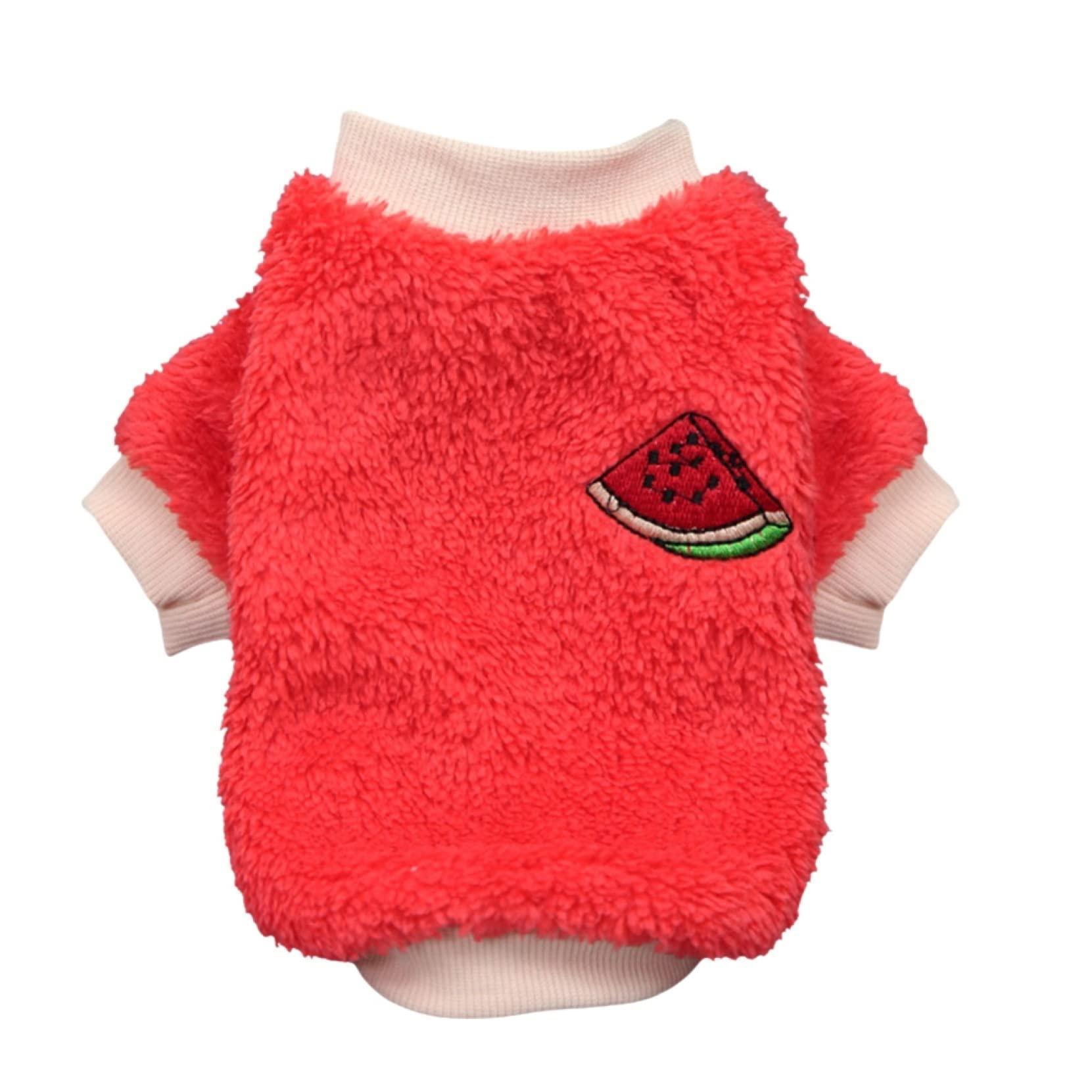 XL Puppy Pet Dog Fleece Warm Jumper Sweater Coat Small Yorkie Chihuahua Cat Clothes - Green 7