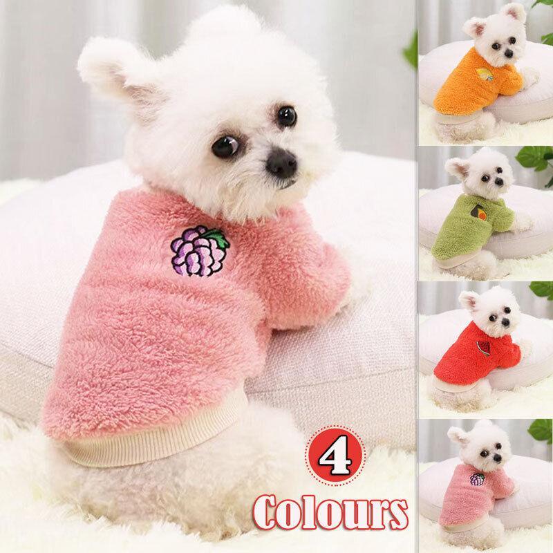 XL Puppy Pet Dog Fleece Warm Jumper Sweater Coat Small Yorkie Chihuahua Cat Clothes - Orange