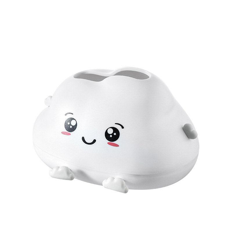 Cute Cartoon Clouds Plastic Tissue Box Desktop Drawer Organizer Storage Box