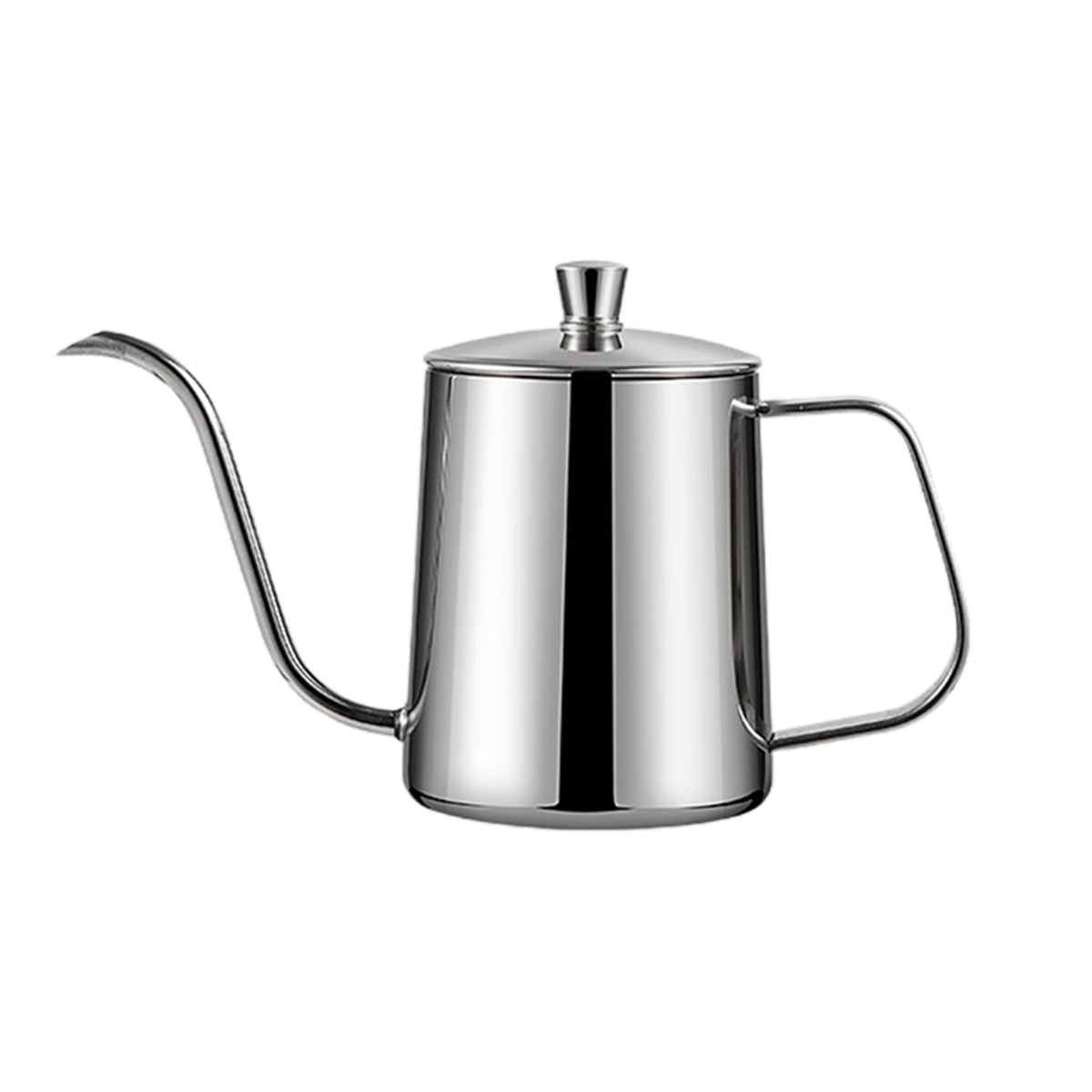 Hand Drip Coffee Pot Stainless Steel Fine Spout Hanging Ear Filter Cup Kettle - Silver 8