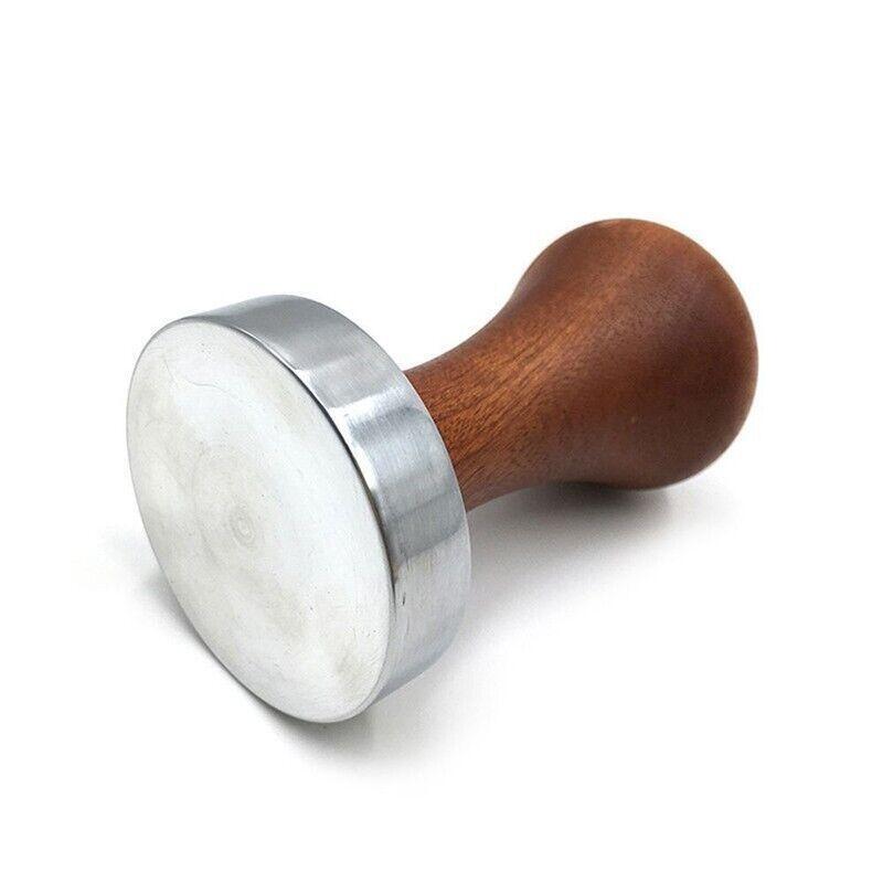 51mm Coffee Tamper Aluminum Alloy Base Wooden Handle for Espresso Machine 5