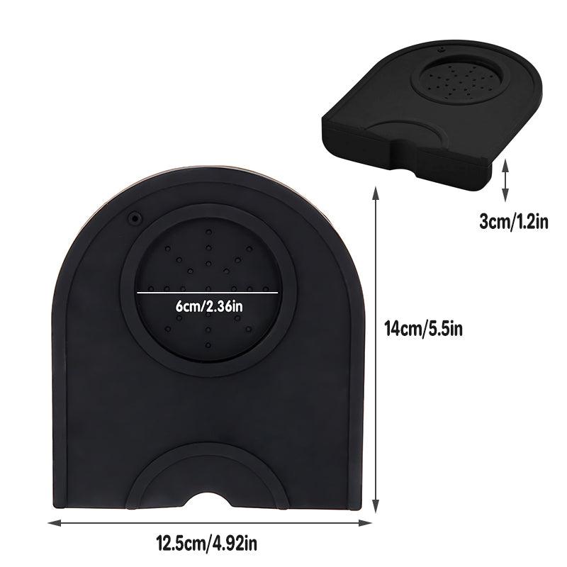 Silicone Coffee Tamper Mat Non Slip Corner Tamping Pad for Espresso Station 14x12.5cm 3