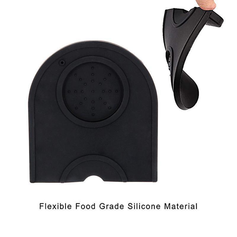 Silicone Coffee Tamper Mat Non Slip Corner Tamping Pad for Espresso Station 14x12.5cm 4