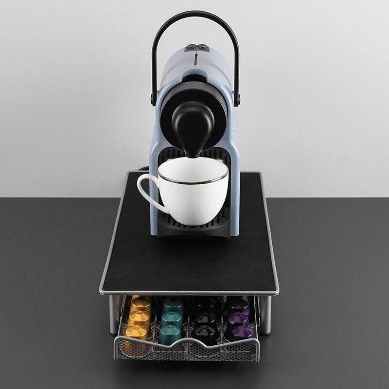 Coffee Capsule Drawer Holder for 40 Nespresso Pods with Non-Slip Top Rack 4