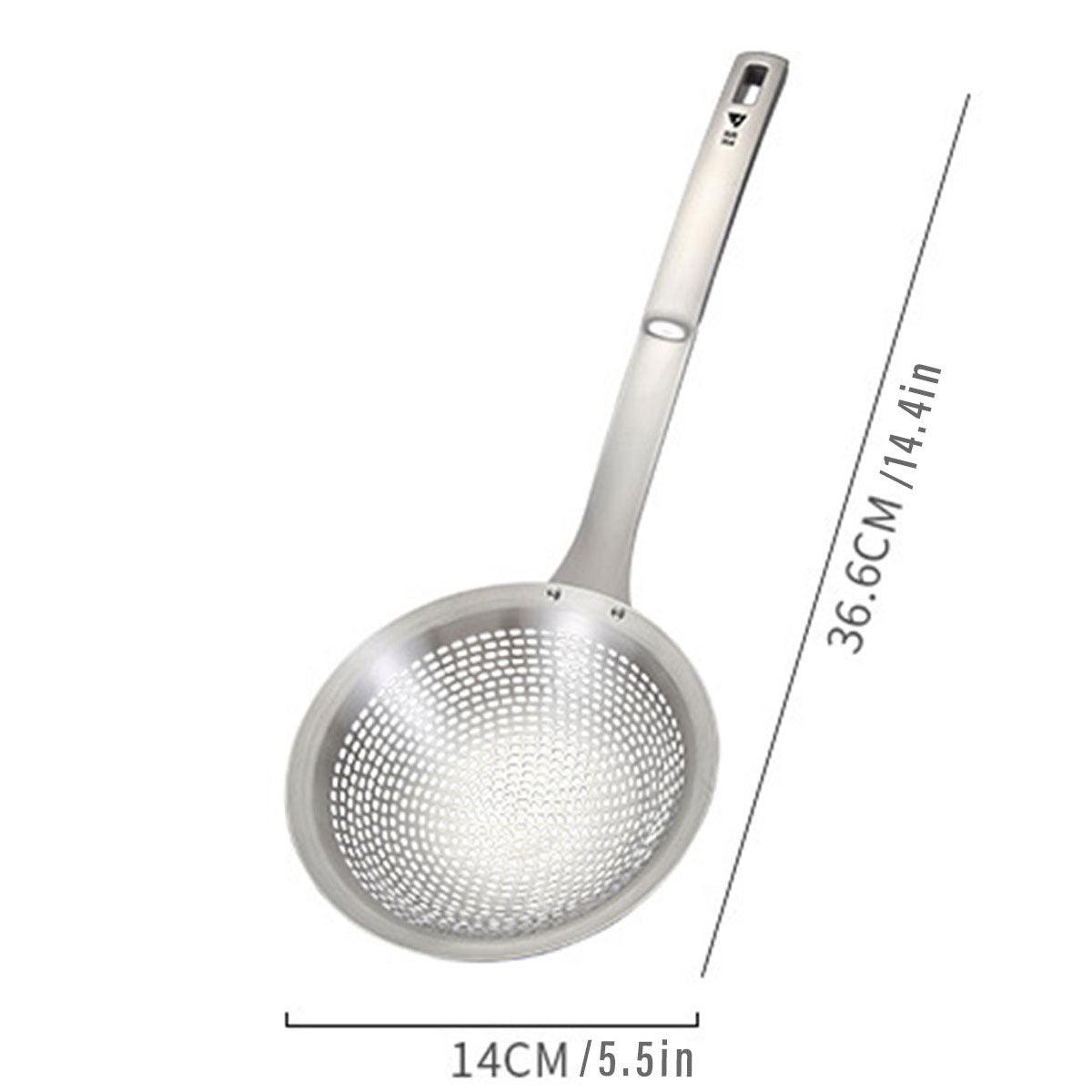 Stainless Steel Colander Spoon Kitchen Strainer Tool for Pasta Rice Vegetable 3