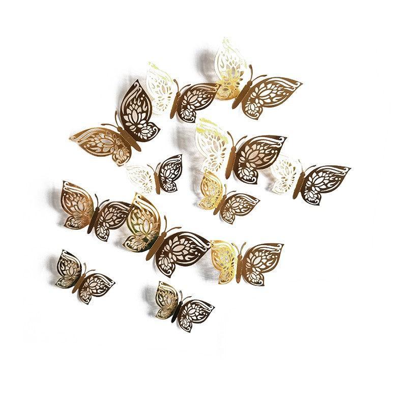 12X 3D Butterfly Wall Decals Stickers Removable Kids Nursery Decoration - 7601 6