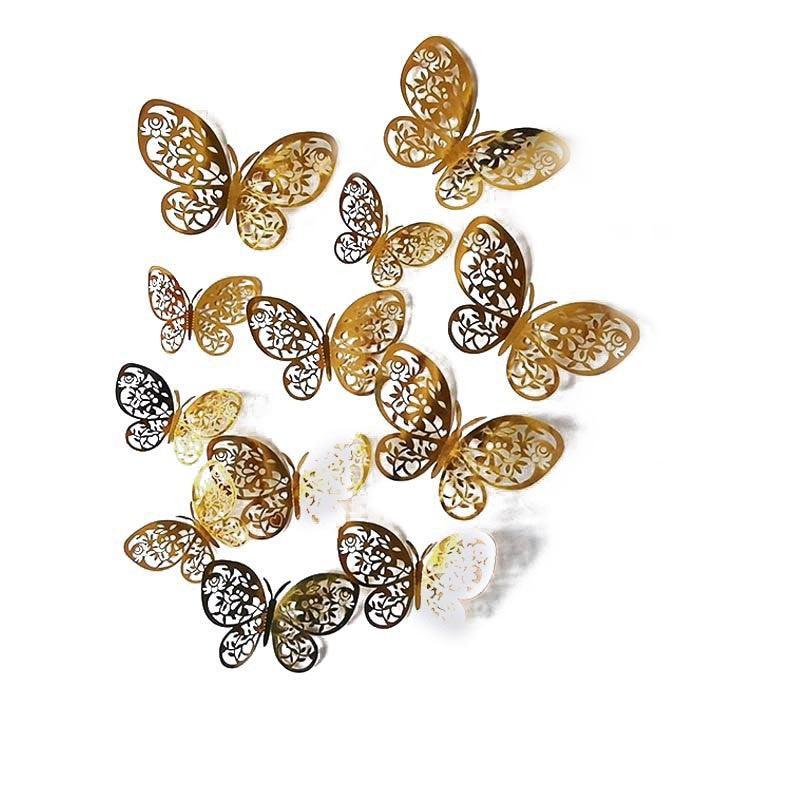 12X 3D Butterfly Wall Decals Stickers Removable Kids Nursery Decoration - 7603 8