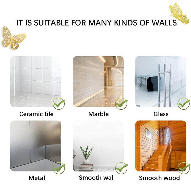 12X 3D Butterfly Wall Decals Stickers Removable Kids Nursery Decoration - 7606 4