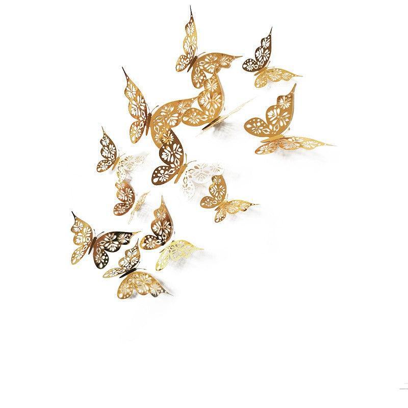 12X 3D Butterfly Wall Decals Stickers Removable Kids Nursery Decoration - 7606 11