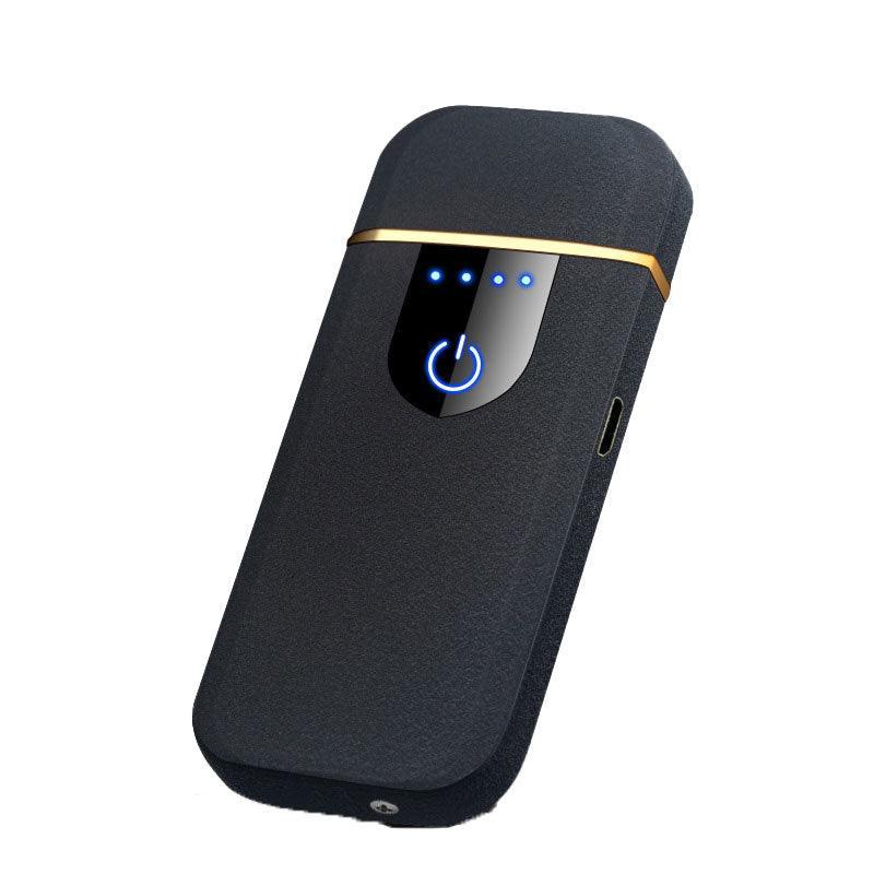 Arc Rechargeable Windproof Flameless Electronic Metal Lighter Usb Lighters Au - Black 7