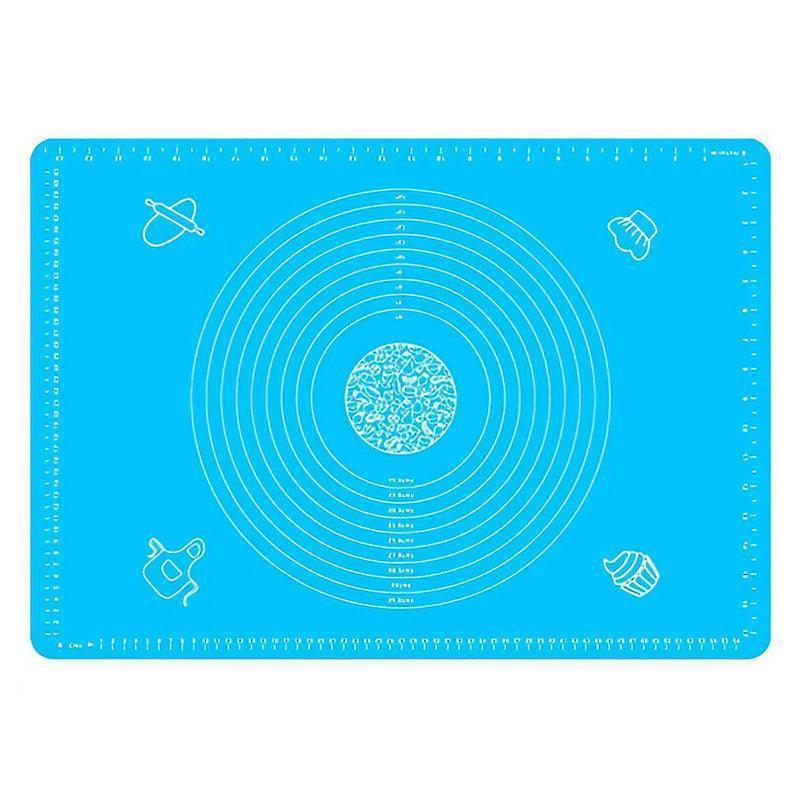 Blue Reusable Non-Stick Silicone Rolling Dough Mat Cake Pastry Baking Fondant Sheet - 40*30cm 9