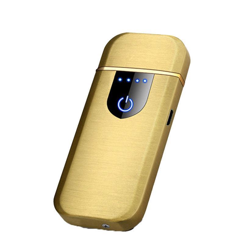 Arc Rechargeable Windproof Flameless Electronic Metal Lighter Usb Lighters Au - Blue 11