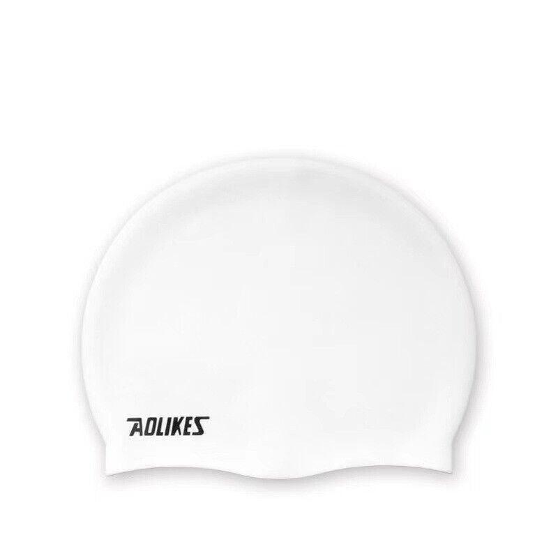Aolikes Silicone Swimming Cap Waterproof Unisex Swim Hat for Men and Women - Blue 10