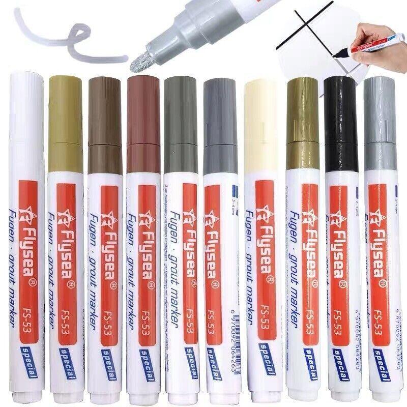 Tile Styling Pen Bathroom Floor Waterproof And Mildew Grout Marker Repair Pens - Dark Grey 3