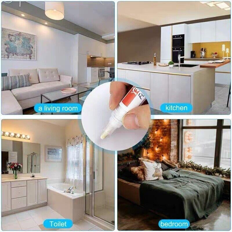 Tile Styling Pen Bathroom Floor Waterproof And Mildew Grout Marker Repair Pens - Dark Grey 5