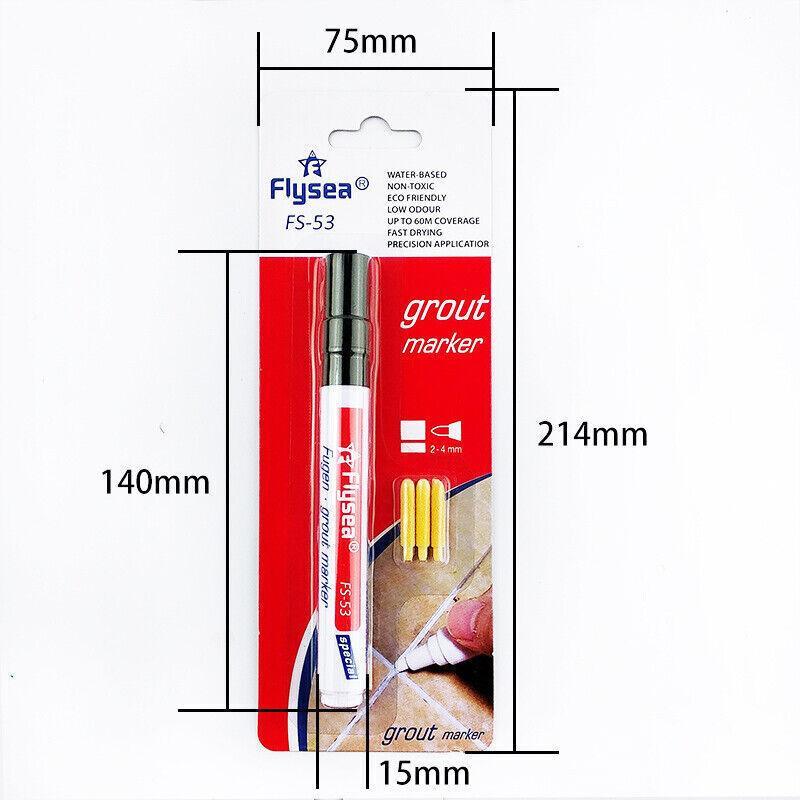 Tile Styling Pen Bathroom Floor Waterproof And Mildew Grout Marker Repair Pens - Grey 4
