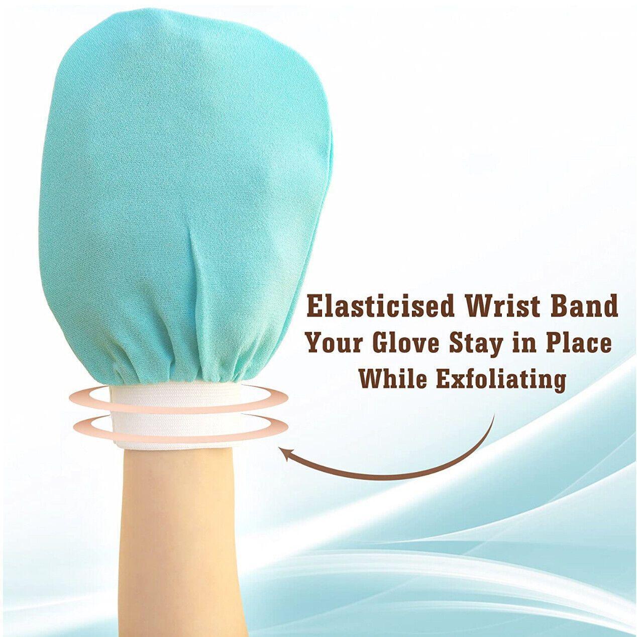 5 Pcs Towel Exfoliating Bath Washcloth Viscose Scrub Mitten Towel - Orange *5 PCS 5