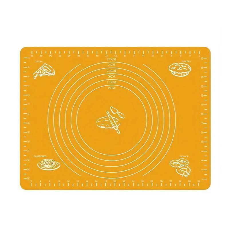 Orange Reusable Non-Stick Silicone Rolling Dough Mat Cake Pastry Baking Fondant Sheet - 29*26cm 7