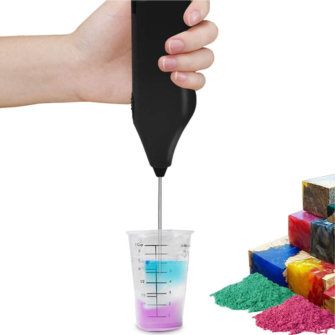 Electric Kitchen Mini Foamer Milk Frother Egg Beater Stirrer Whisk Mixer Tool - Pink 3