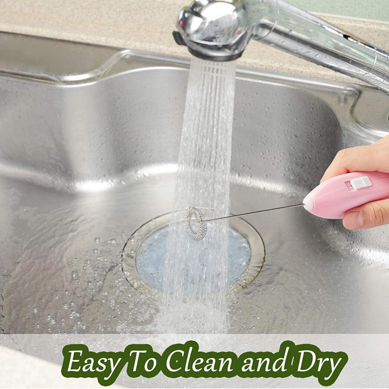 Electric Kitchen Mini Foamer Milk Frother Egg Beater Stirrer Whisk Mixer Tool - Purple 4