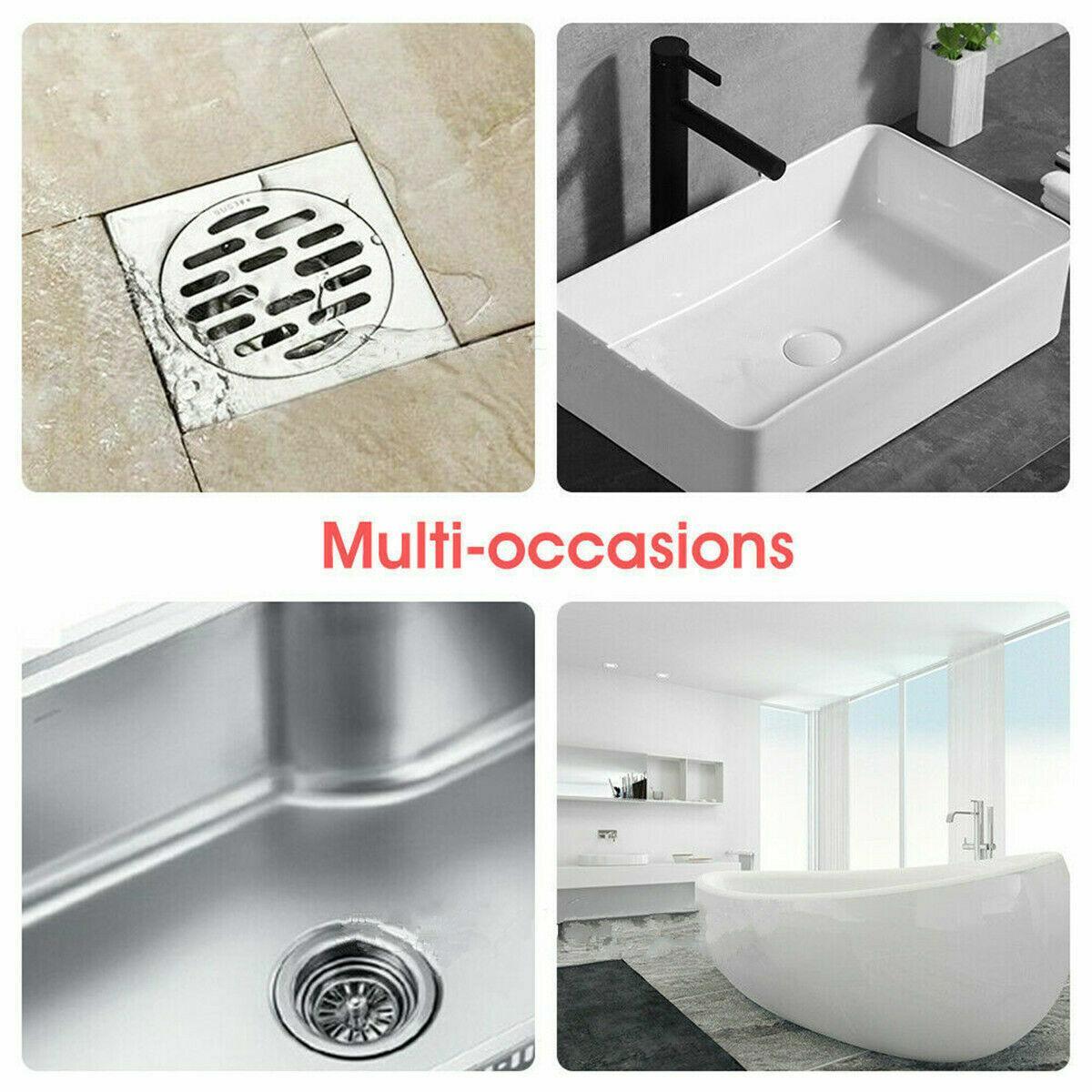 New Bathroom Drain Hair Catcher Bath Stopper Sink Strainer Shower Filter Covers - White 5