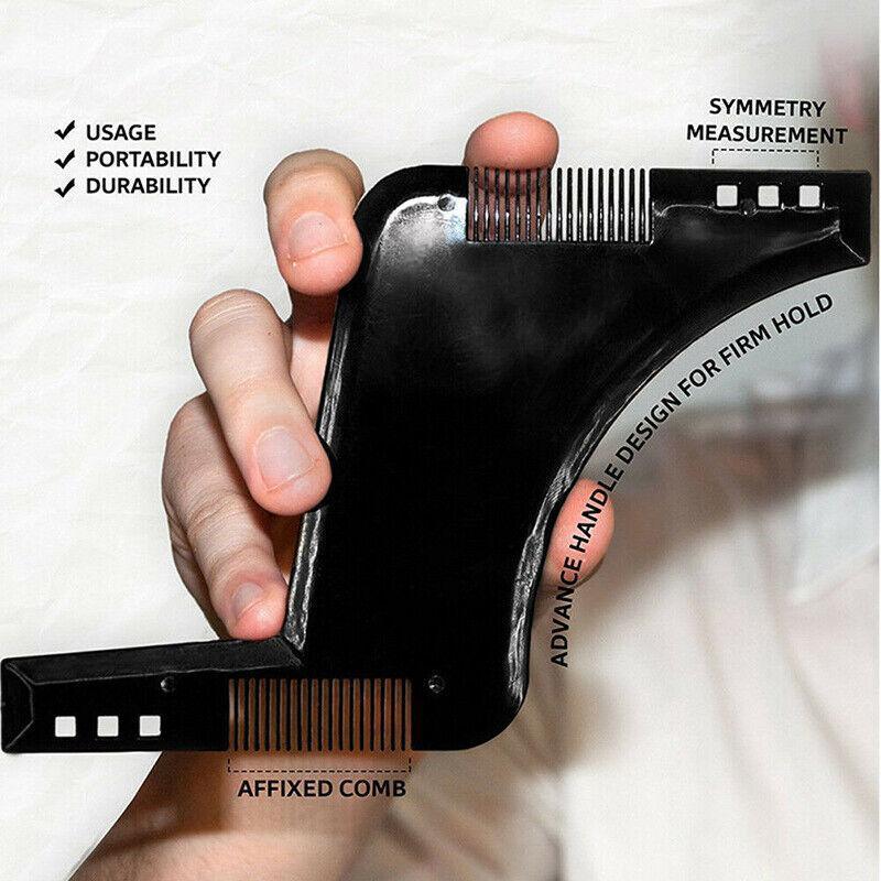 Beard Shaping Styling Template Comb Tool for Trimming Jawline Mustache Sideburns 4