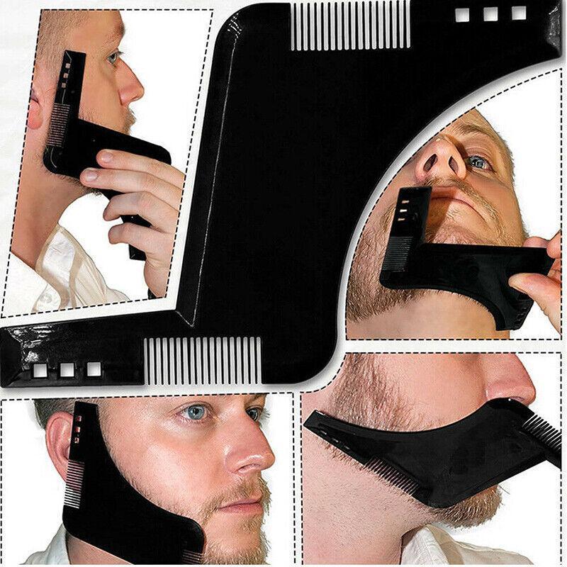 Beard Shaping Styling Template Comb Tool for Trimming Jawline Mustache Sideburns 5