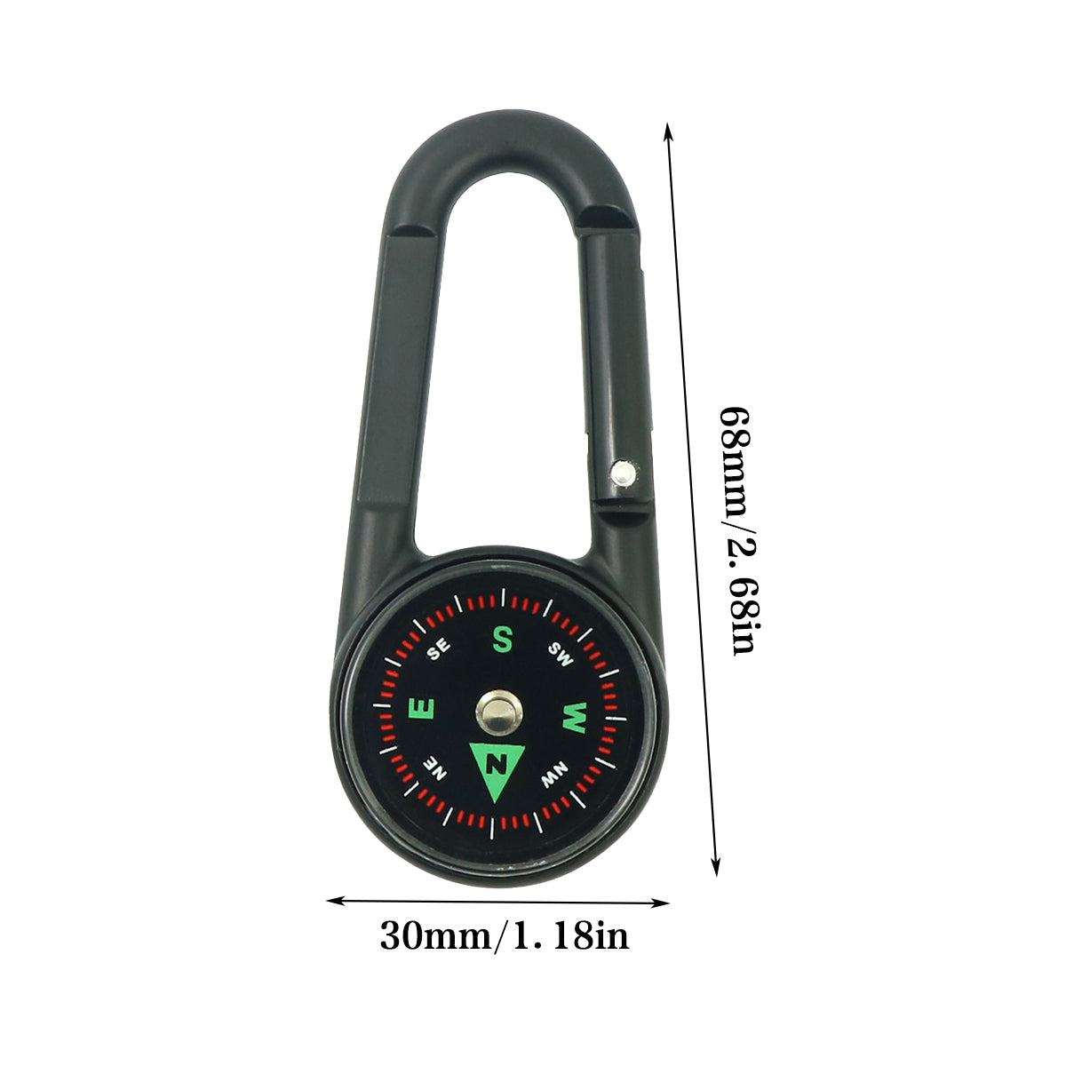 Compass Double Sided Portable Hiking Climbing Guide with Buckle Outdoor 3