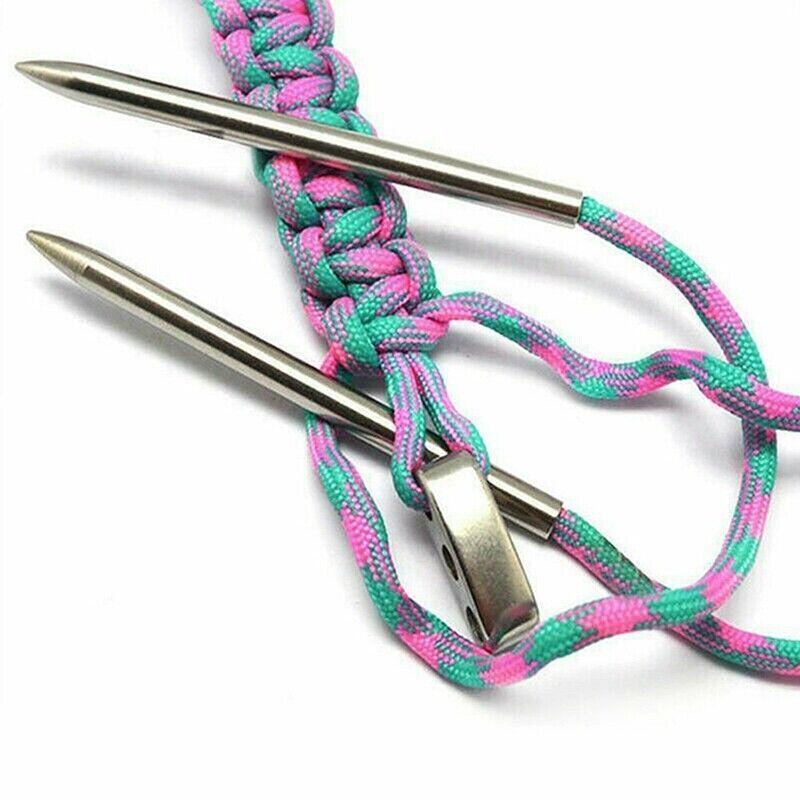 6/9 Pcs Stainless Steel Paracord Bracelet Fid Lacing Stitching Needles Tool Set - 9PCS 4