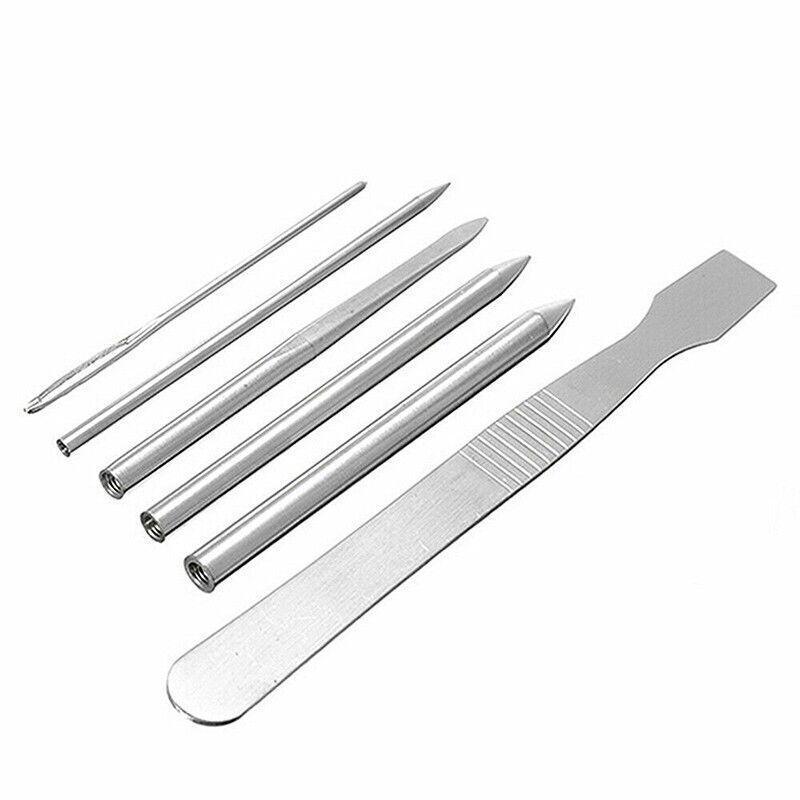 6/9 Pcs Stainless Steel Paracord Bracelet Fid Lacing Stitching Needles Tool Set - 9PCS 6