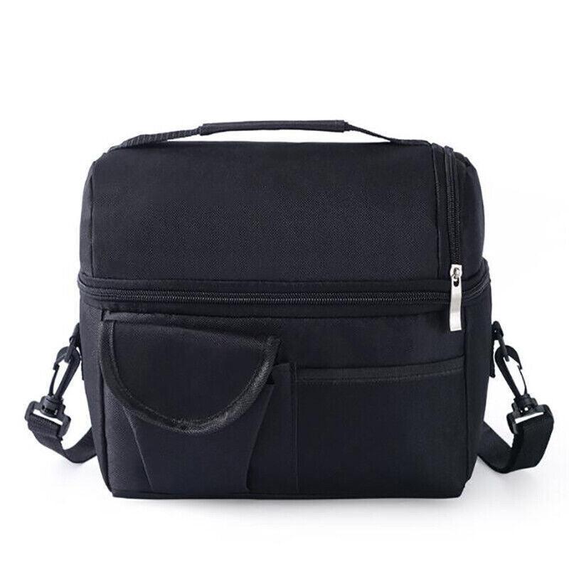 Insulated Lunch Bag Box Tote Cooler For Women Men Hot Cold Food Thermal - Blue 6